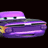 A 48x48 pixel buddy icon featuring a purple animated car character from Cars with visible text "Ramone" and the Disney Pixar Cars logo below, displayed on a black background with gray transparency in a contact sheet layout.
