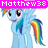Pixelated blue pony with rainbow mane and tail, standing against white background; text overlays change across frames.