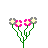 Animated contact sheet showing a flower icon transitioning through multiple states with text changes, including 'perfect', 'something goes..', and 'wrong' phrases across sampled frames.
