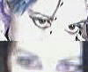 Animated sequence of stylized faces with shifting eye expressions and color variations