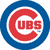 A pixelated Chicago Cubs logo with red 'C' and 'UBS' text inside a blue circle on white background.