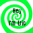 Four identical green and white spiral icons with black text reading 'Hey I'm Eric' arranged in a