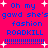 A bright pink background with blue text reading "Oh my gawd she's gawd fashion ROADKILL !!!!!!!!!!!!!" repeated in two , surrounded by white plus signs