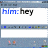 Animated contact sheet of 9 frames showing a text-based chat conversation with alternating messages from 'him' and 'me' in different colors, displayed on a gray background.