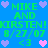 Static pixel art with blue background displaying green text 'MIKE AND KIRSTEN! 8/27/07' repeated twice, surrounded by purple and pink heart icons.