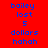 Red background with blue text reading 'bailey lost 5 dollars hahah' in a of three and four , with black horizontal bars appearing in the middle of the left and center