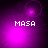 Four- of purple-hued animated frames with 'MASA' text and shifting light effects