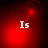 Red-toned animated icon with white 'Is' text centered over a shifting red glow background.