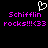 Pixelated text and heart symbol on black background with pink and white elements.