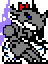 Pixel art character icons with distinct color variations and poses on a gray background.