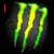 Four display a green and yellow claw mark logo on dark background with red text overlays