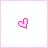 Pixelated pink heart icon transitions from solid to faded across frames with partial text 'IT'S ALL TOO SWEET TO LAST' in light purple.