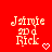 Red background displays 'Jasmine and Nick' text with heart and arrow symbols in a of six positions, some with animated changes