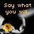 Pixelated text and abstract shapes on a black background with yellow-orange lettering.