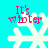 Pixelated snowflake icon with red text 'It's winter' on cyan background, showing animation variations