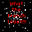 Red text reading "What The French Toast!!!" on a black background with scattered white pixels, partially obscured by a gray rectangle.