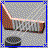 Pixelated hockey stick and puck on gray background with blue-bordered text reading 'ANYONE CAN BE CUTE', 'BUT IT TAKES A', 'HOCKEY PLAYER', 'TO BE HOT'