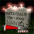 A stone tombstone with text and a red megaphone, surrounded by glowing lights that change color across frames.