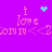 Pixelated purple background with pink text and cyan symbols in two identical arrangements, one featuring a heart symbol above the text and the other showing a starburst pattern.