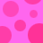 Pink and magenta circular shapes on a pink background with some circles partially cut off.