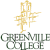 Static pixelated icon featuring a yellow stick figure above green text reading "GREENMILE COLLEGE" on white background.