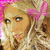 Four- shows a woman with long blonde hair in different poses and accessories, including a pink bow and black beret, with a pink displaying "katy5" text