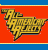 Animated contact sheet of a 4x3 grid showing sequential frames from an AOL Instant Messenger buddy icon featuring the All American Rejects logo with red and blue background stripes, yellow text, and diagonal motion blur effects.