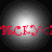 Four identical circular grayscale gradients with red text overlaid, arranged in a on black background