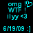 Cyan pixelated text and symbols on black background, with one frame showing a heart symbol replacing the first exclamation mark.
