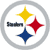 Circular icon with gray border containing three diamond-shaped stars in yellow, red, and blue on white background with partial text.