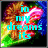 Pixelated image with cyan text reading "in my dreams its" over a colorful abstract background with pink, green, blue, and orange hues.