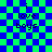 Blue and green checkered background with pixelated text 'i love boys' in dark blue, displayed in four identical quadrants with a faint overlay