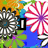 Pixelated floral background with red-and-white striped flowers, green leaves, and blue sky; black text blocks display phrases like "I don't know if it is true or puppy love!!!!!".