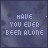 25 pixelated frames showing the text 'HAVE YOU EVER BEEN ALONE' with varying letter clarity and scattered white dots on a dark blue background