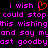 Pixelated text in bright pink and red on black background with a heart symbol replacing 'love' in 'i wish i could stop this wishing and say my last goodbye'
