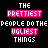 A 3x3 grid of identical animated frames showing repeated text in pixelated font on a black background with pink and white lettering.