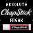 Animated icon with 'ABSOLUTE' text above 'ChapStick FREAK', featuring a red-and-white striped bar and changing pink dot patterns.