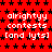 Red background with black star pattern and repeated white text 'alrightyy contests [and lyts]' in pixelated font.