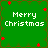 Green background with four identical displaying 'Merry Christmas' text and red star decorations