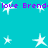 Cyan background with white star shapes and purple text reading 'love Brend' repeated across the image.