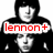 Black-and-white pixelated images of two figures with red text overlays, arranged in a with a small red square on one figure's forehead
