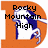 Pixelated orange 'D' background with blue-and-white mascot, text changes from 'Rocky Mountain High' to 'Here We Go Denver!!!!'