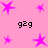 Pink background with multiple purple star icons and repeated 'g2g' text in black pixelated font.