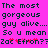 Pixelated text on bright pink background with red star-like symbols replacing some letters in the bottom