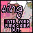 identical pixelated icons featuring a person with white hair, pink background, and text reading "sing UNTIL YOUR LUNGS GIVE OUT." in stylized fonts