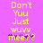 Yellow pixelated text on purple background reads 'Don't Yuu Just Wuvv Mee??' with purple asterisks replacing some letters.