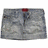 Six denim skirt images arranged in two , with a Hollister Co. logo on the right side