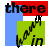 Pixelated static image featuring fragmented text and colored blocks with a running stick figure on green background.