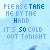 Pixelated blue text reads 'PLEASE TAKE ME BY THE HAND IT'S SO COLD OUT TONIGHT' over a light blue background with pink heart icons.