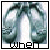 Animated sequence of a stylized, symmetrical figure with rounded limbs and a central vertical shape, displaying changing text below it.